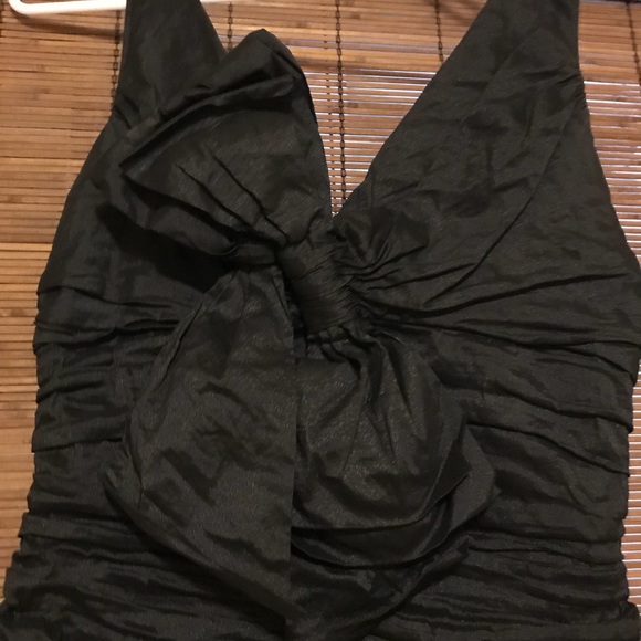 BCBG Black Bow Cocktail Dress - Picture 2 of 8